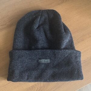 King & Fifth Black Beanie